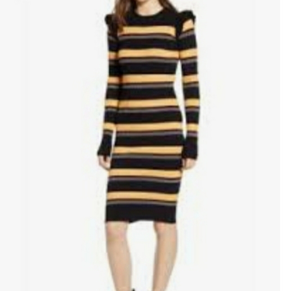 NWT Scotch & Soda Striped Ribbed Dress - Picture 5 of 5